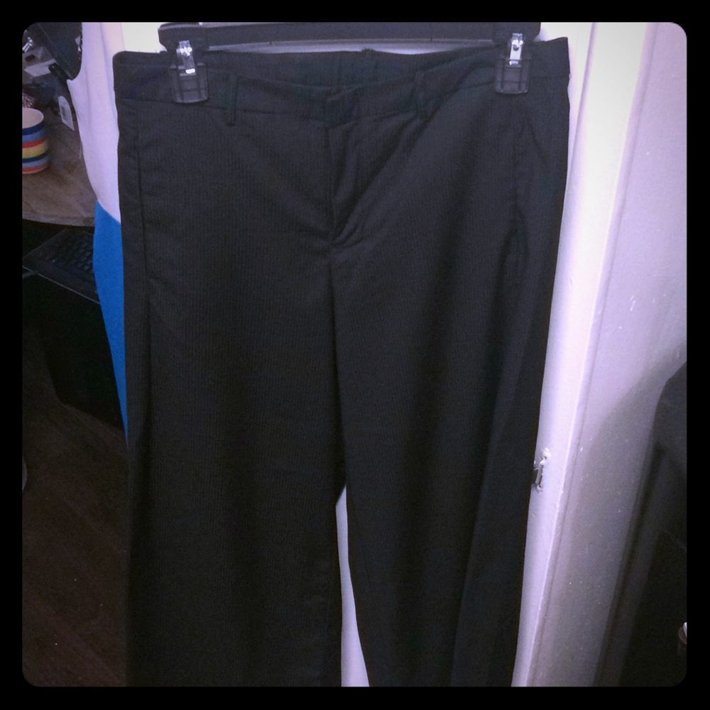 Black s elephant lslacks with a lite pinned stripe
